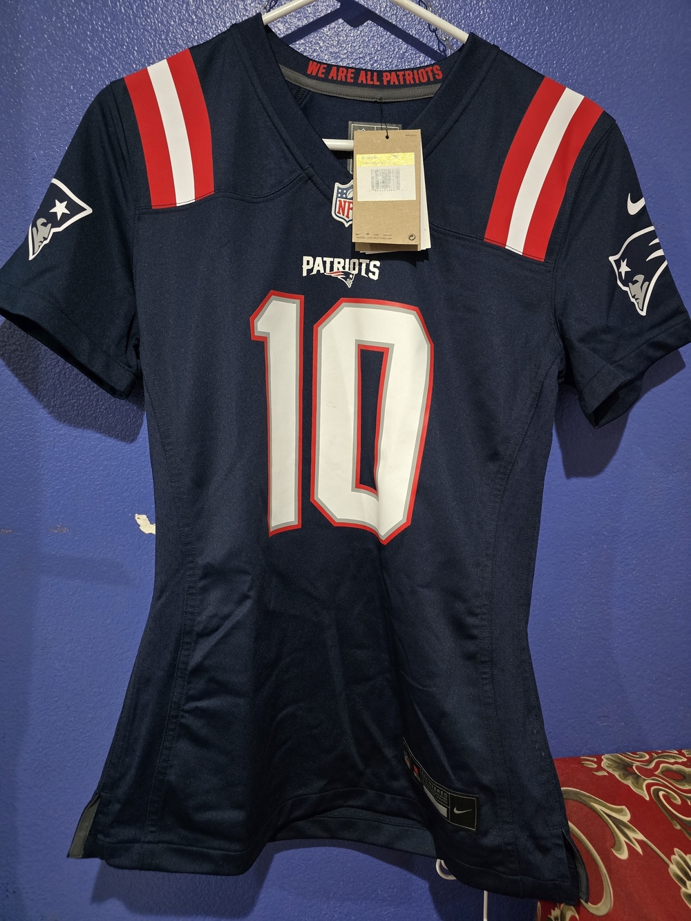 Nike New England Patriots Women's #10 Navy Football Jersey